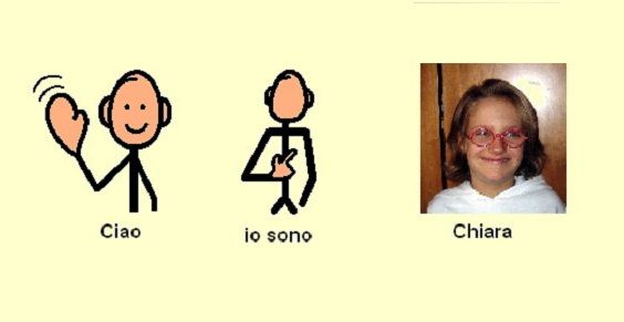 "Ciao io sono Chiara" nel linguaggio dei simboli