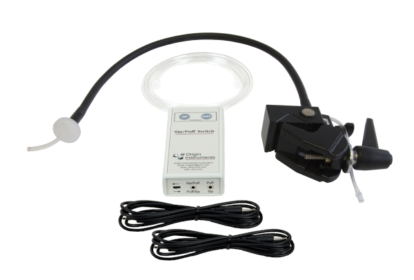 Sensore a soffio/succhio con supporto flessibile a collo d'oca e morsetto Super Clamp