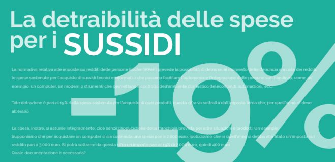 La detraibilità delle spese per i sussidi